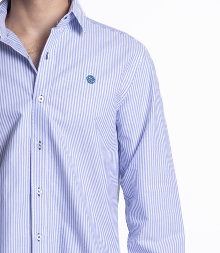 CAMISA RAYAS AZUL CLARO Y BLANCO