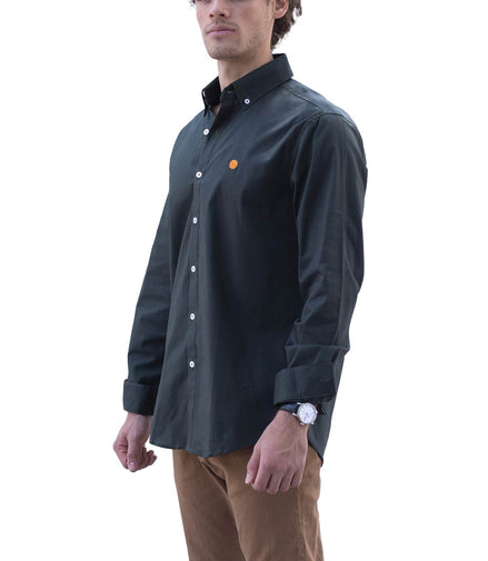 CAMISA LISA VERDE OSCURO MANGA LARGA