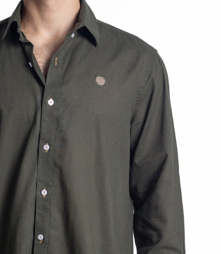 CAMISA VERDE MUSGO LISA