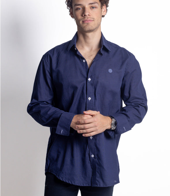 CAMISA AZUL MARINO LISA