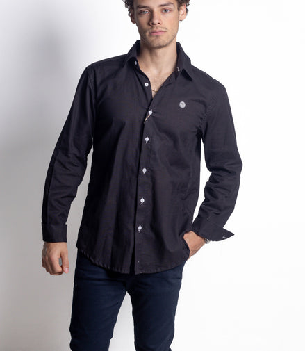 CAMISA NEGRO LISA