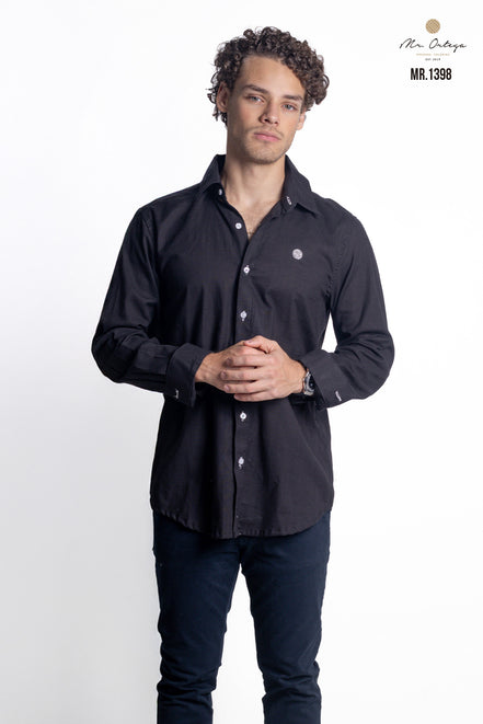 CAMISA NEGRO LISA