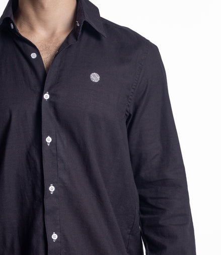 CAMISA NEGRO LISA