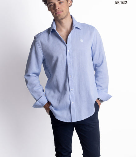 CAMISA LISA AZUL CLARO