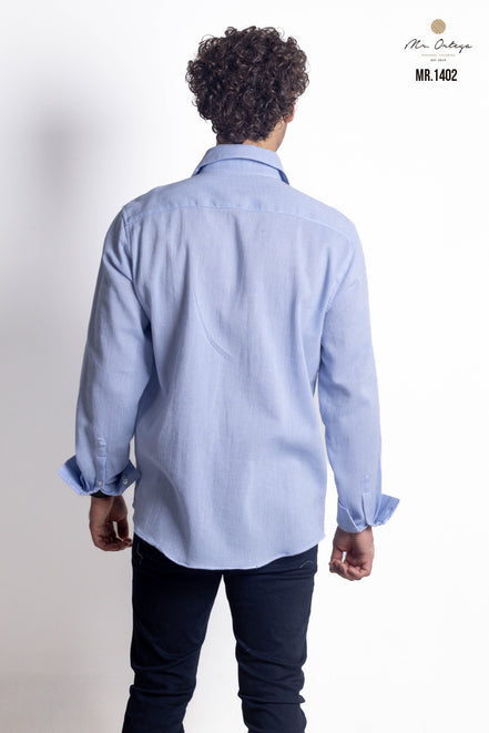 CAMISA LISA AZUL CLARO