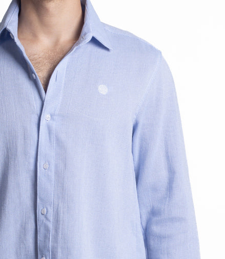CAMISA LISA AZUL CLARO