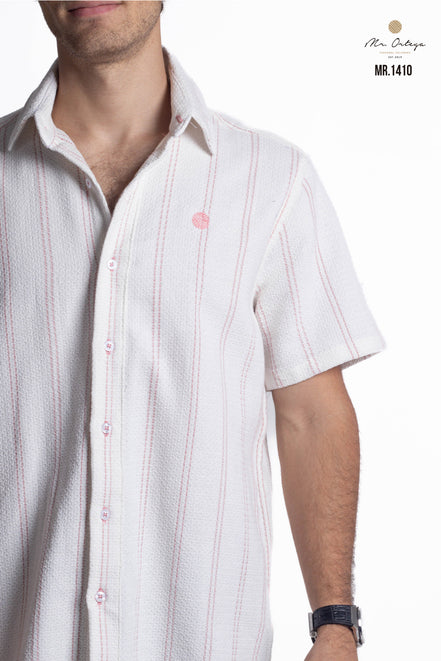 CAMISA RAYAS ROSA Y BLANCO