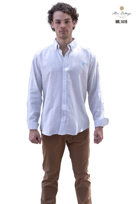 CAMISA LISA GRIS CLARO