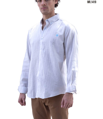 CAMISA LISA GRIS CLARO