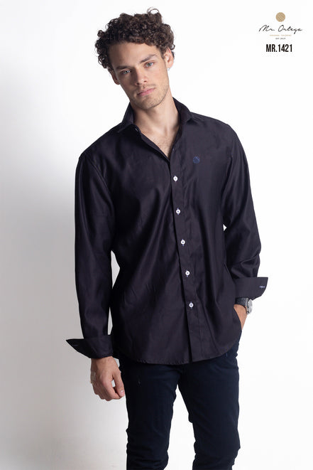 CAMISA NEGRO LISA