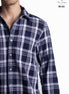 CAMISA CUADROS AZUL MARINO Y BLANCO