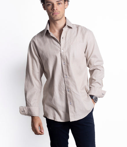 CAMISA LISA BEIGE