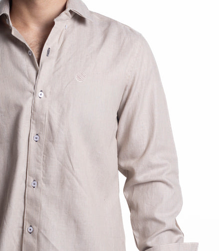 CAMISA LISA BEIGE