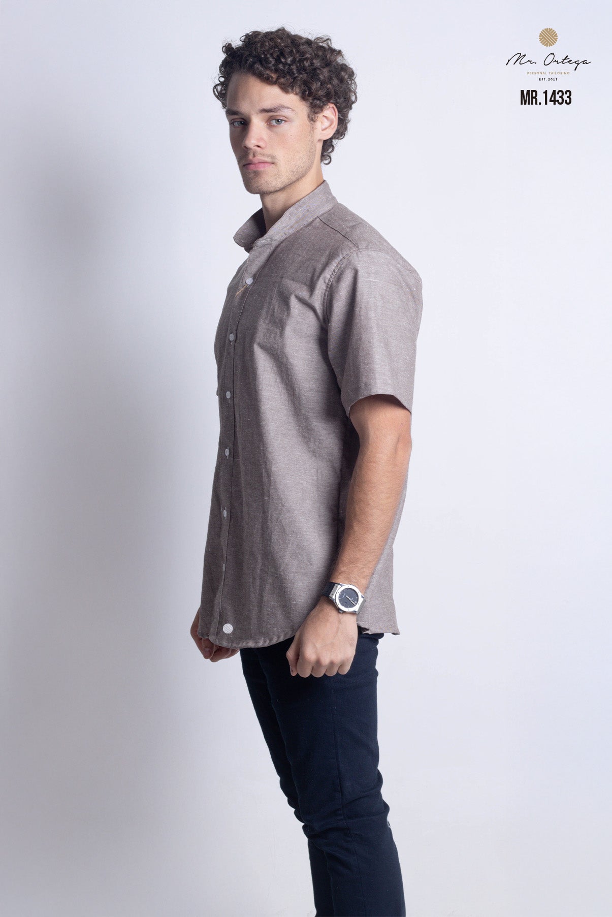 CAMISA LISA CAFE CLARO