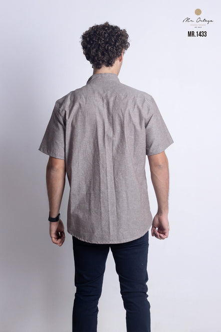 CAMISA LISA CAFE CLARO