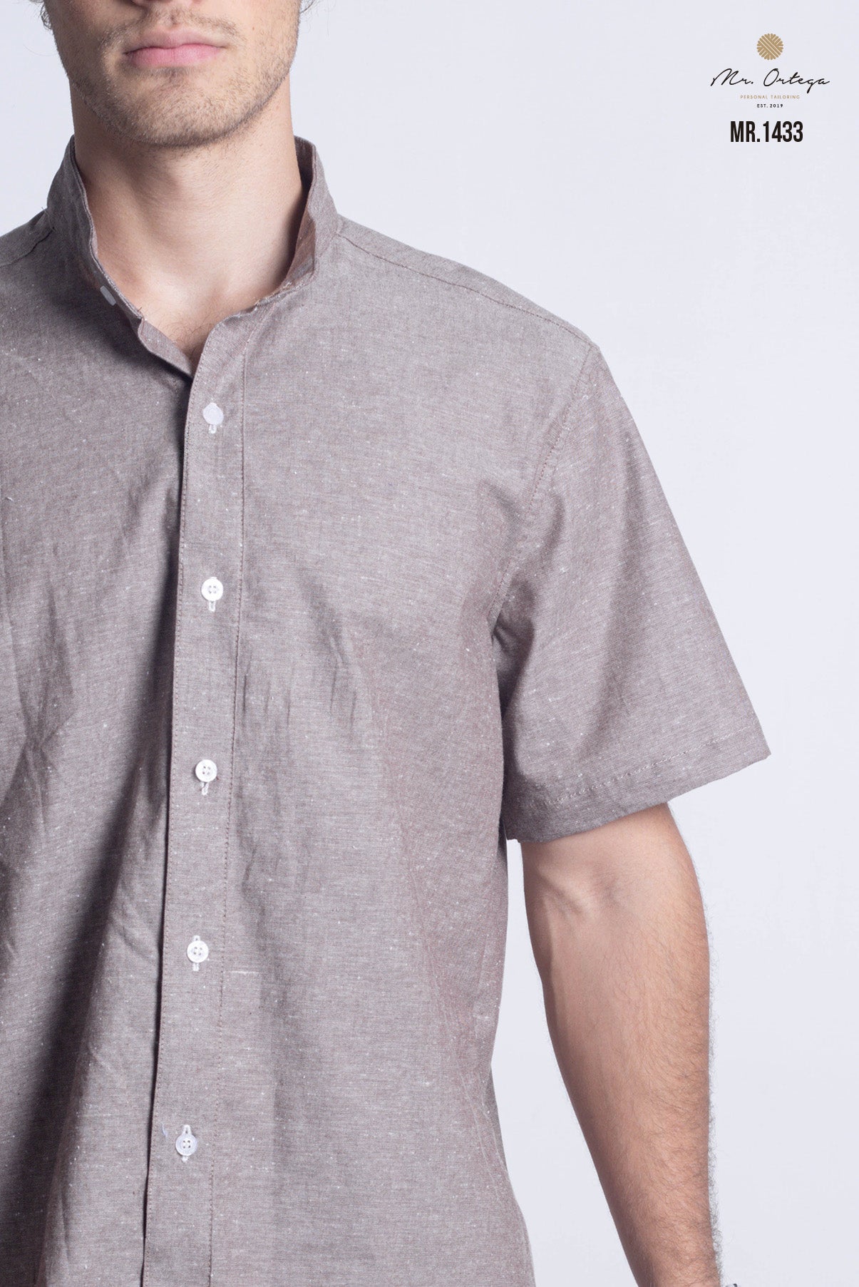 CAMISA LISA CAFE CLARO