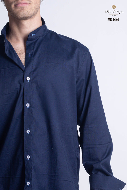 CAMISA AZUL MARINO LISA