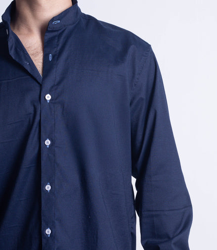 CAMISA AZUL MARINO LISA