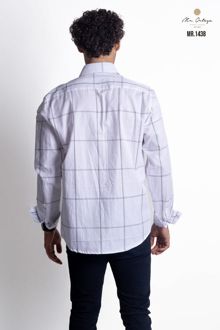 CAMISA CUADROS BLANCO