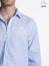 CAMISA LINEAS AZUL CLARO Y BLANCO