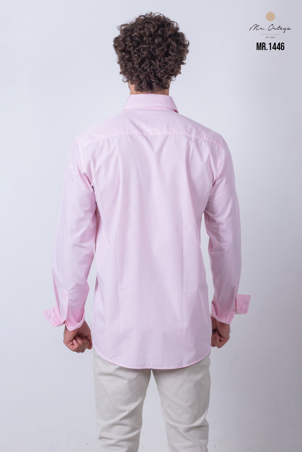 CAMISA CUADROS ROSA Y BLANCO