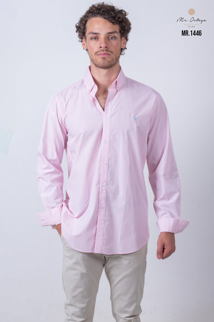 CAMISA CUADROS ROSA Y BLANCO