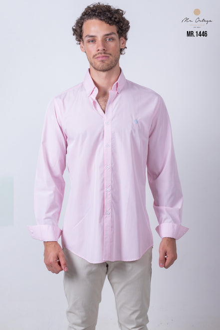 CAMISA CUADROS ROSA Y BLANCO