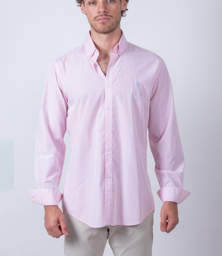 CAMISA CUADROS ROSA Y BLANCO