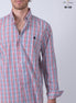 CAMISA CUADROS GRIS, CAFE, AZUL Y BLANCO