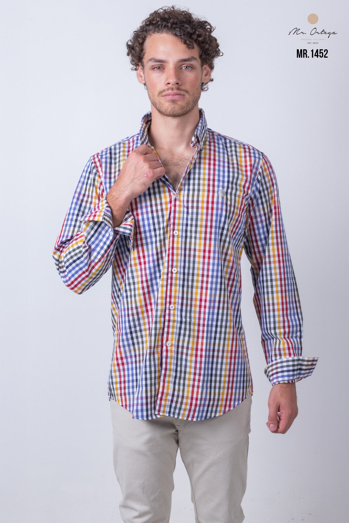 CAMISA CUADROS ROJO, AMARILLO, VERDE, AZUL Y BLANCO