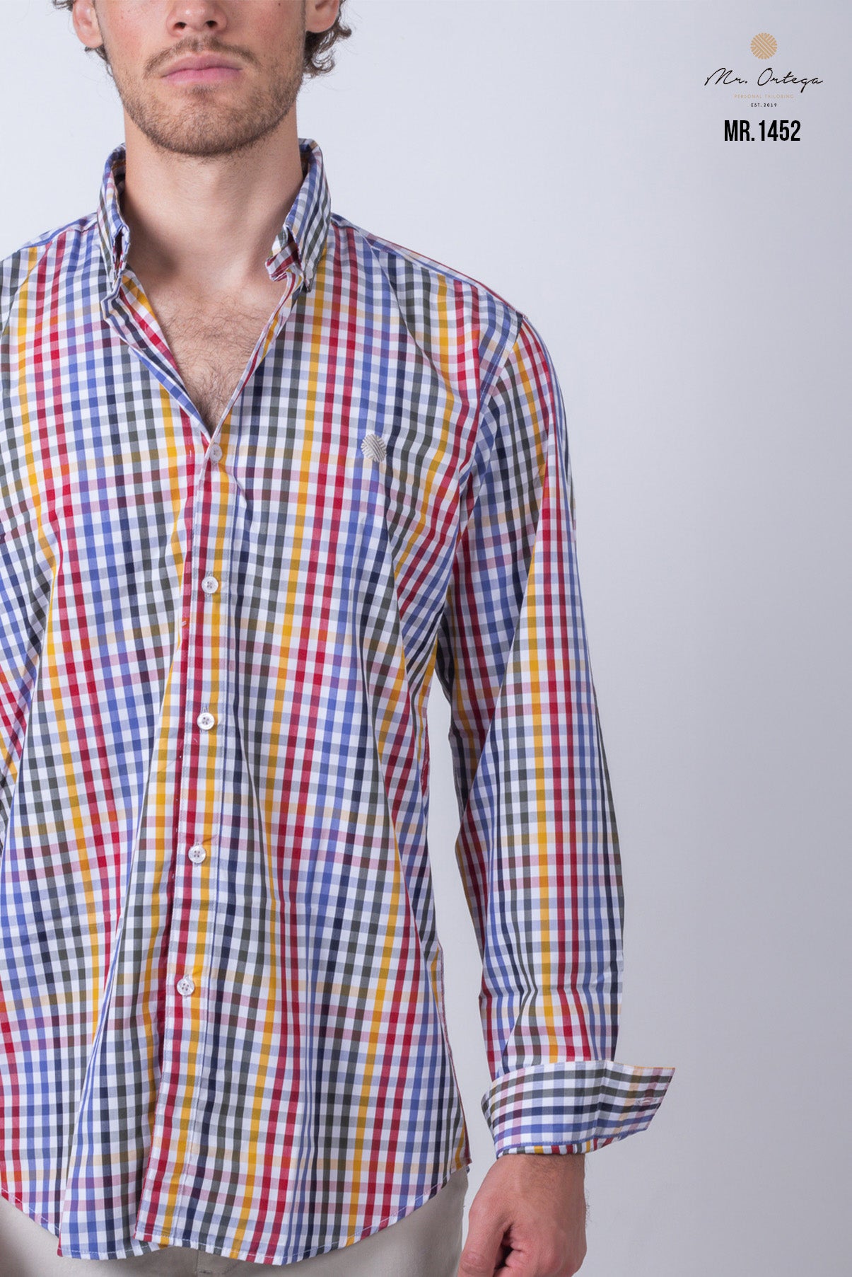 CAMISA CUADROS ROJO, AMARILLO, VERDE, AZUL Y BLANCO