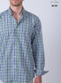 CAMISA CUADROS VERDE, AZUL Y BLANCO