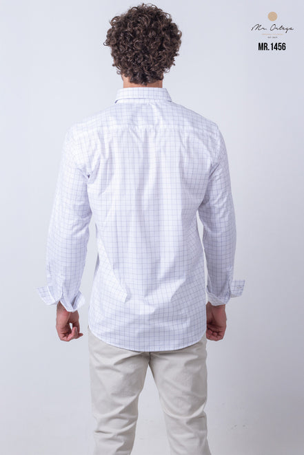 CAMISA CUADROS BLANCO