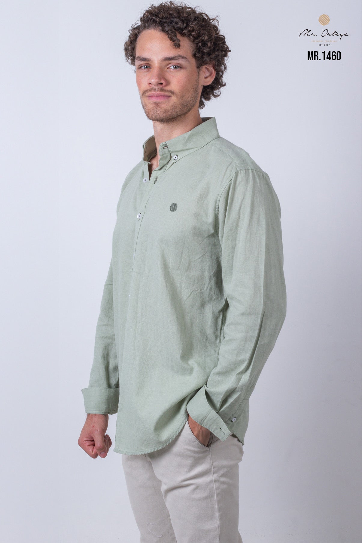 CAMISA LISA VERDE CLARO