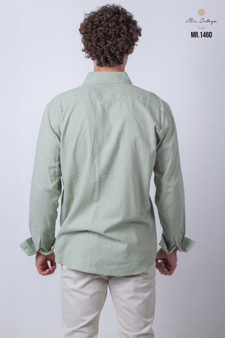 CAMISA LISA VERDE CLARO