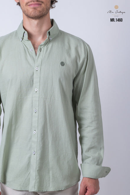 CAMISA LISA VERDE CLARO