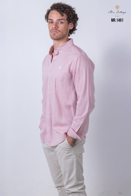 CAMISA LISA ROSA CLARO