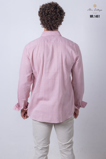 CAMISA LISA ROSA CLARO