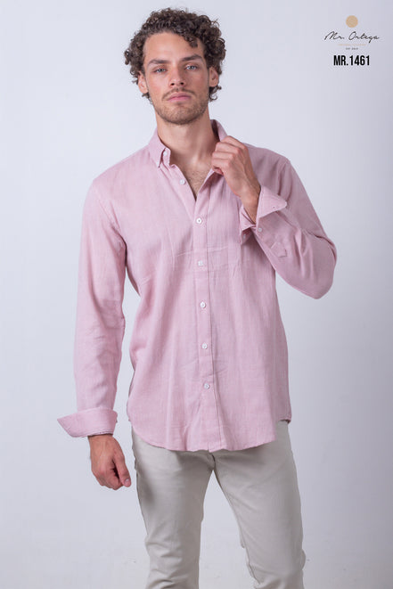 CAMISA LISA ROSA CLARO