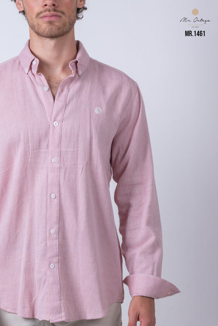 CAMISA LISA ROSA CLARO