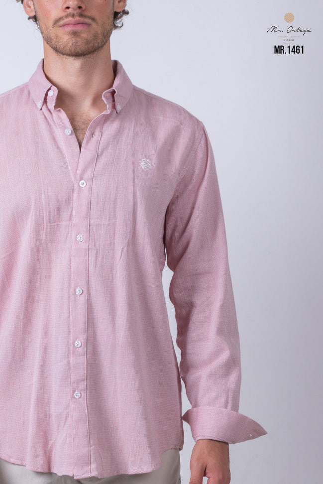 CAMISA LISA ROSA CLARO