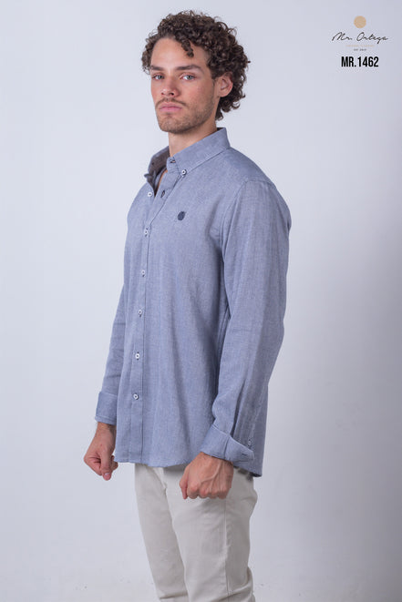 CAMISA LISA AZUL MARINO