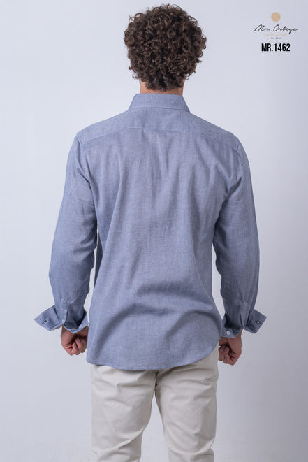 CAMISA LISA AZUL MARINO