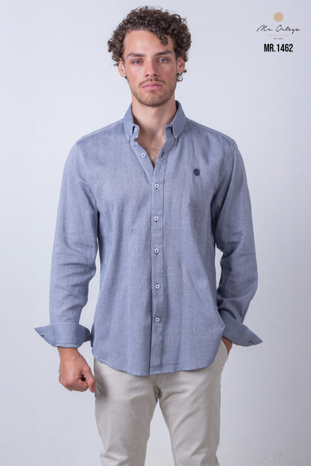 CAMISA LISA AZUL MARINO