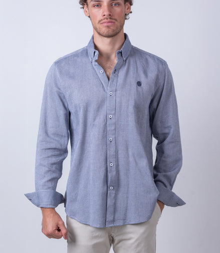 CAMISA LISA AZUL MARINO