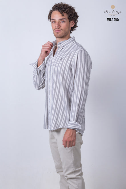CAMISA RAYAS NEGRO Y BLANCO