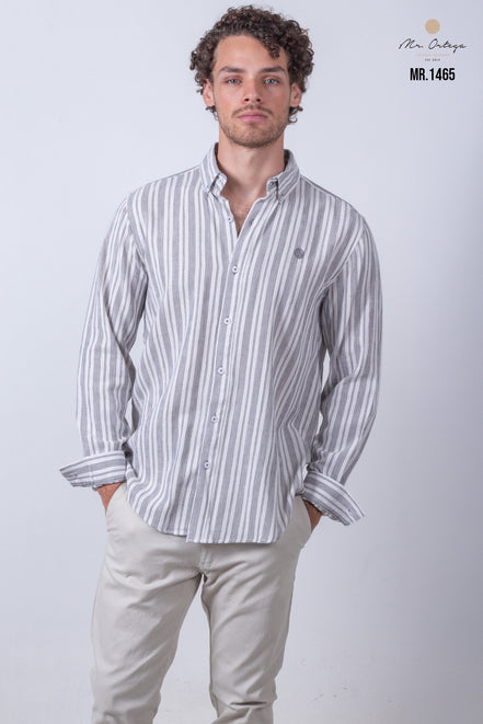 CAMISA RAYAS NEGRO Y BLANCO