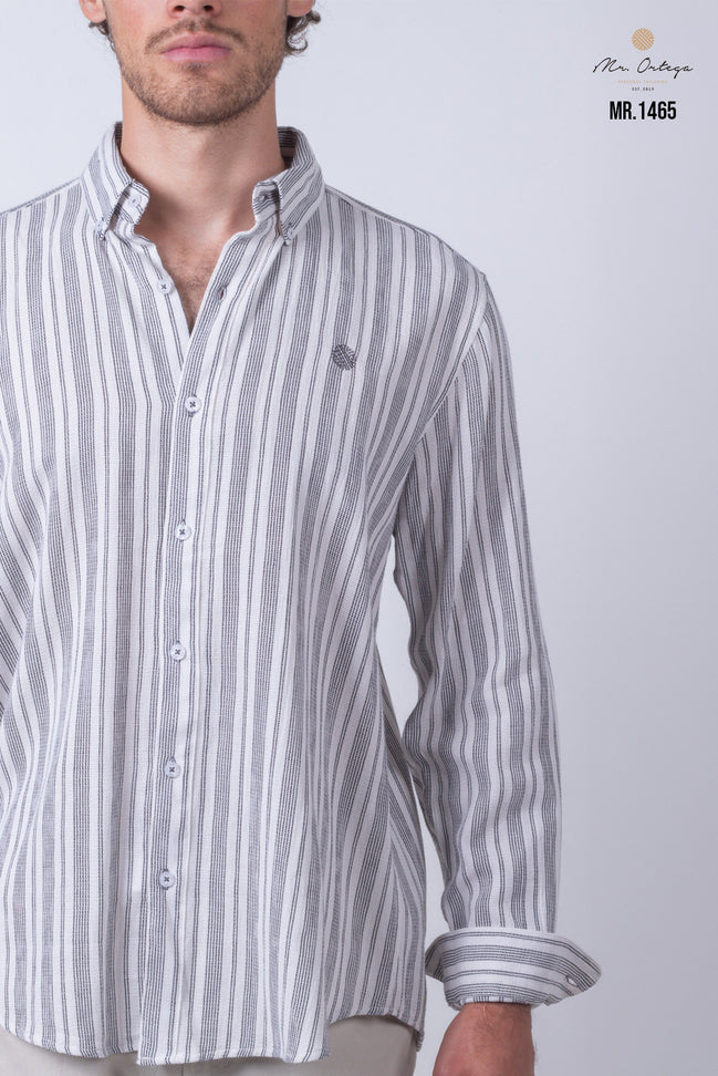 CAMISA RAYAS NEGRO Y BLANCO