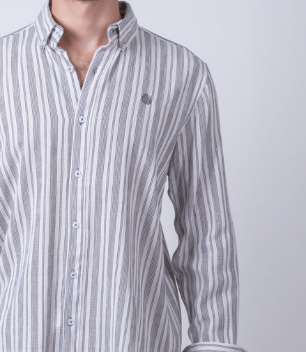 CAMISA RAYAS NEGRO Y BLANCO