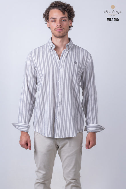 CAMISA RAYAS NEGRO Y BLANCO